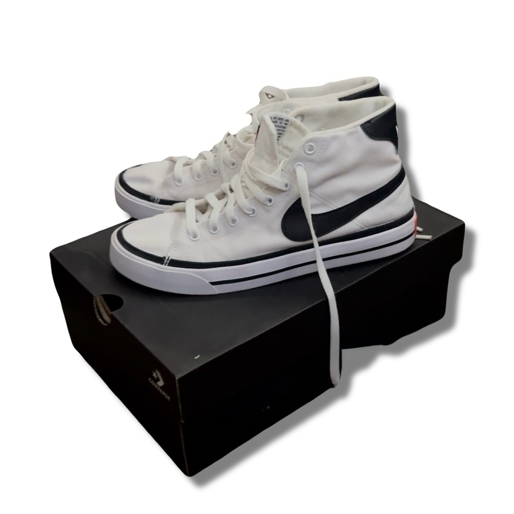 Womens nike court legacy mid canvas sneakers